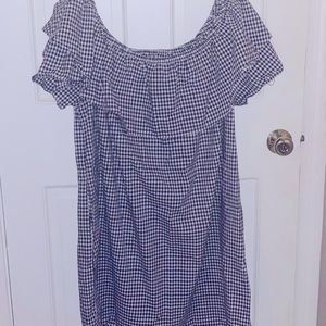 Gingham off the shoulder Tommy Hilfiger dress